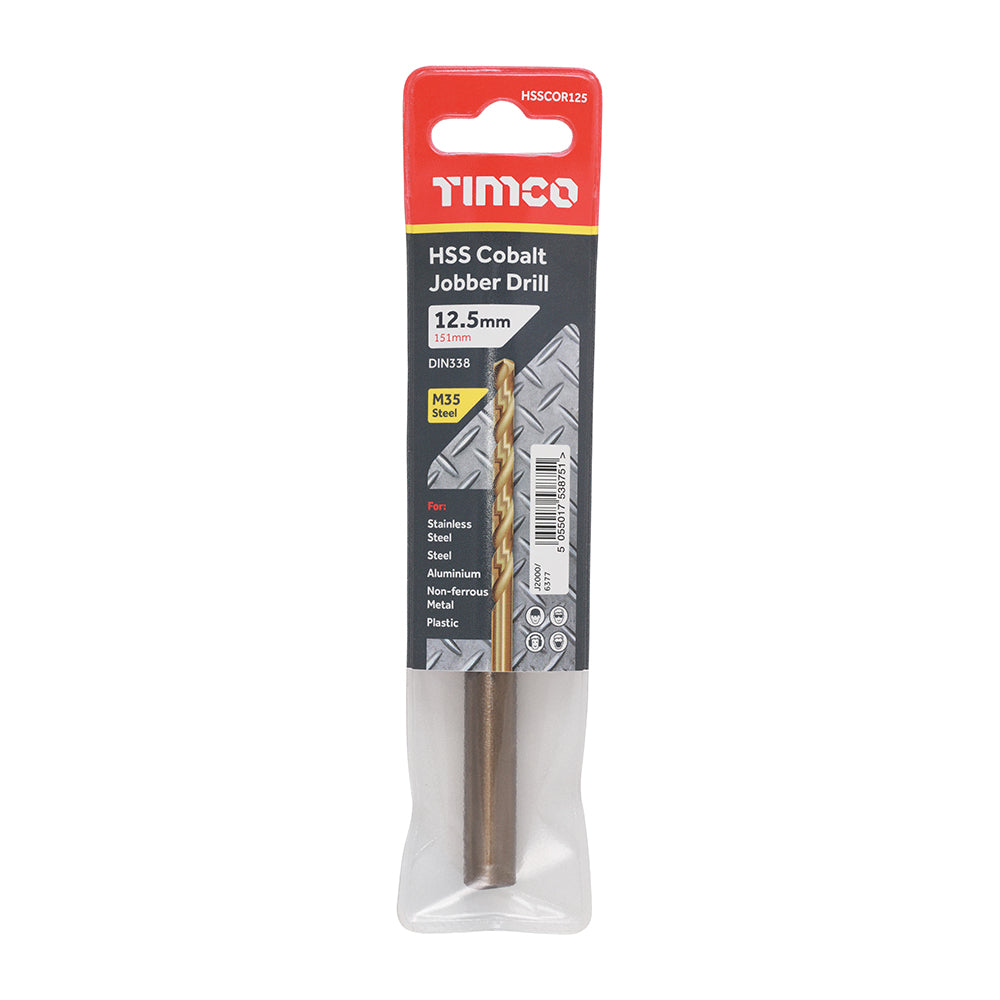 TIMCO Ground Jobber Drills - Cobalt M35 - 12.5mm - Image