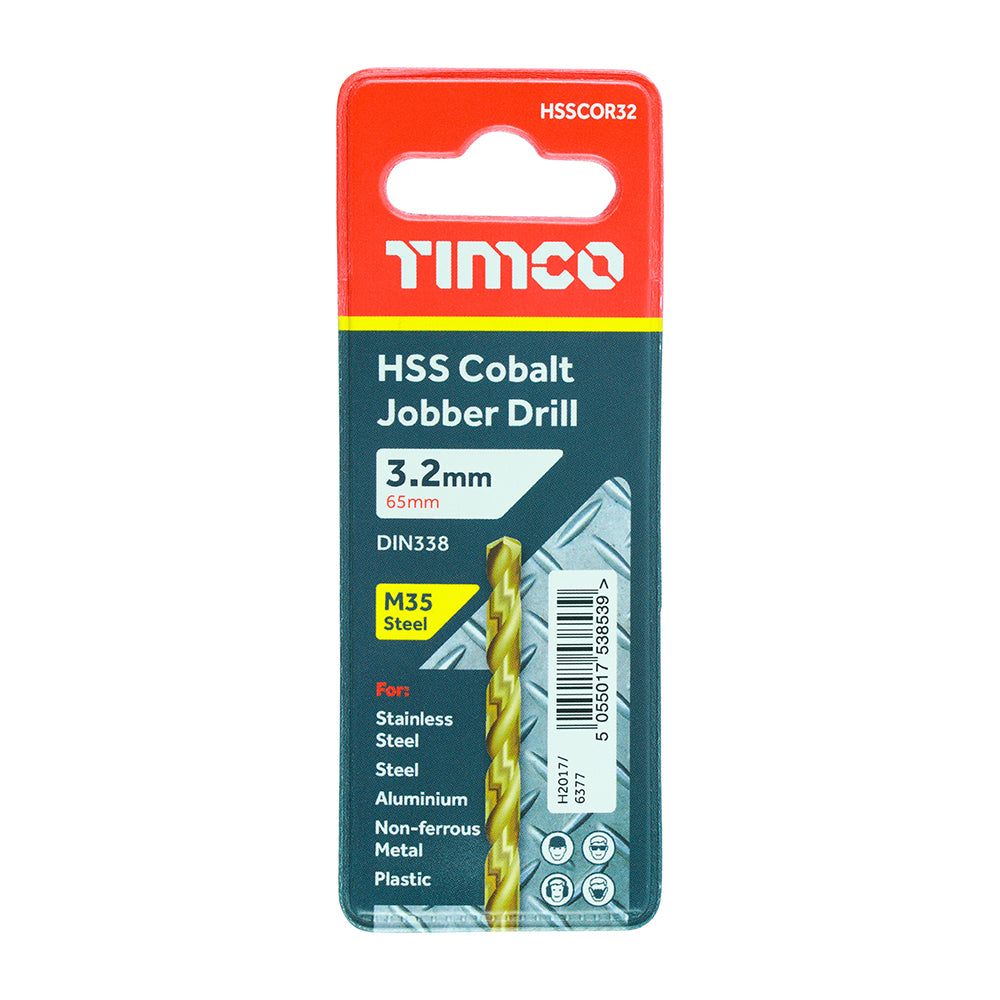 TIMCO Ground Jobber Drills - Cobalt M35 - 3.2mm - Image
