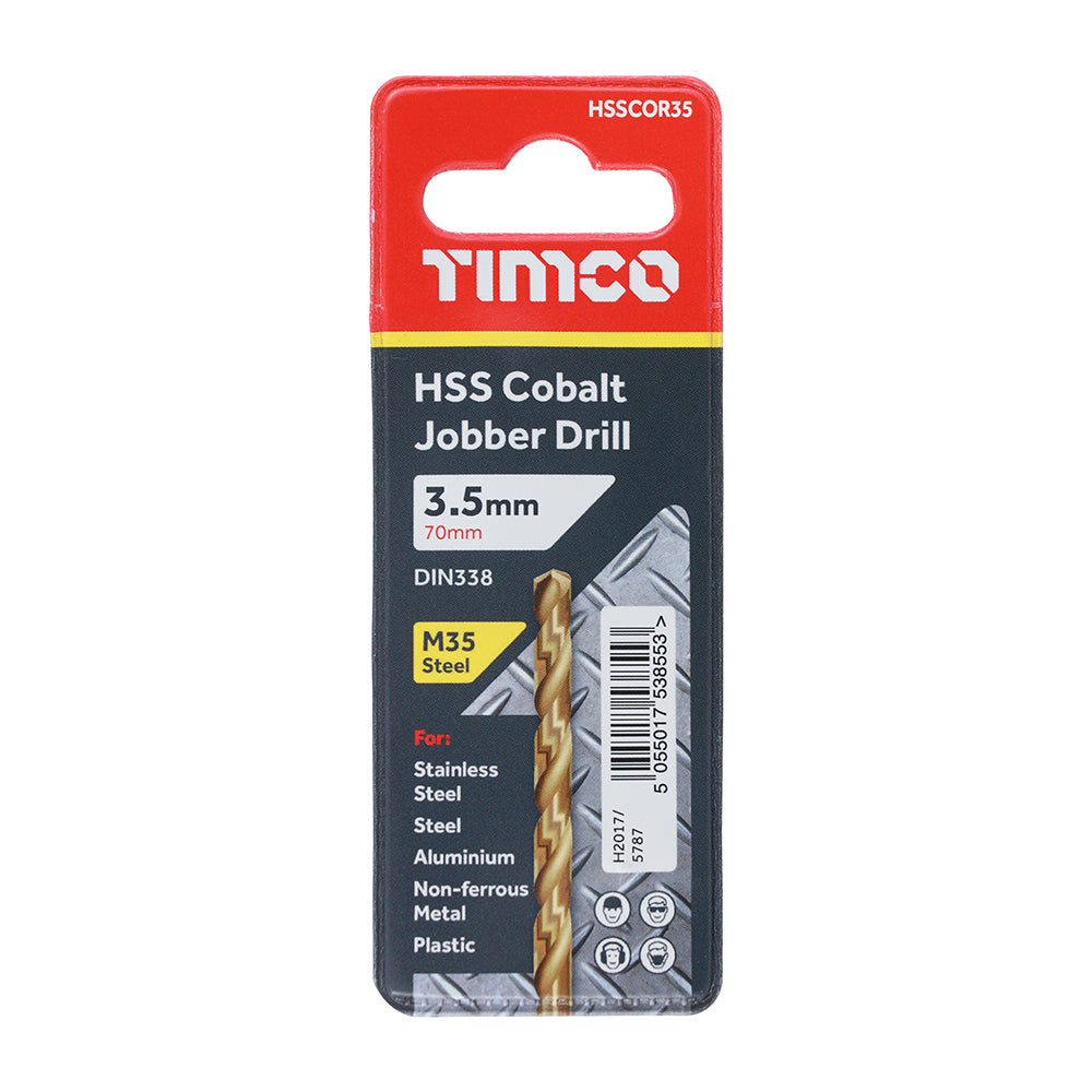 TIMCO Ground Jobber Drills - Cobalt M35 - 3.5mm - Image