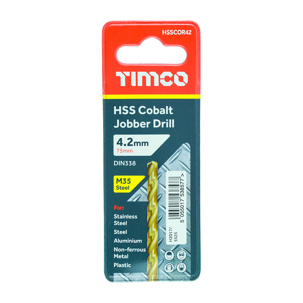 TIMCO Ground Jobber Drills - Cobalt M35 - 4.2mm - Image