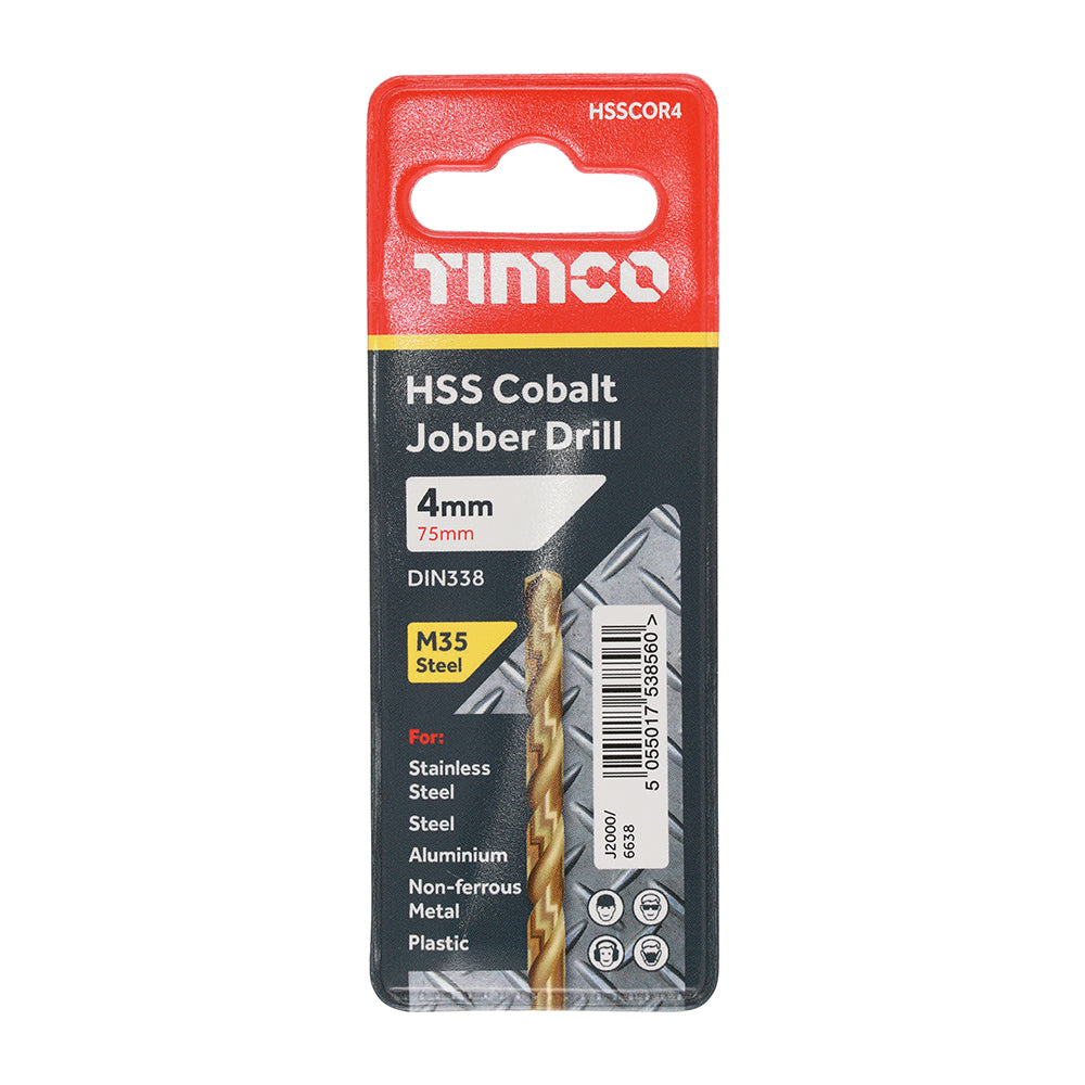 TIMCO Ground Jobber Drills - Cobalt M35 - 4.0mm - Image