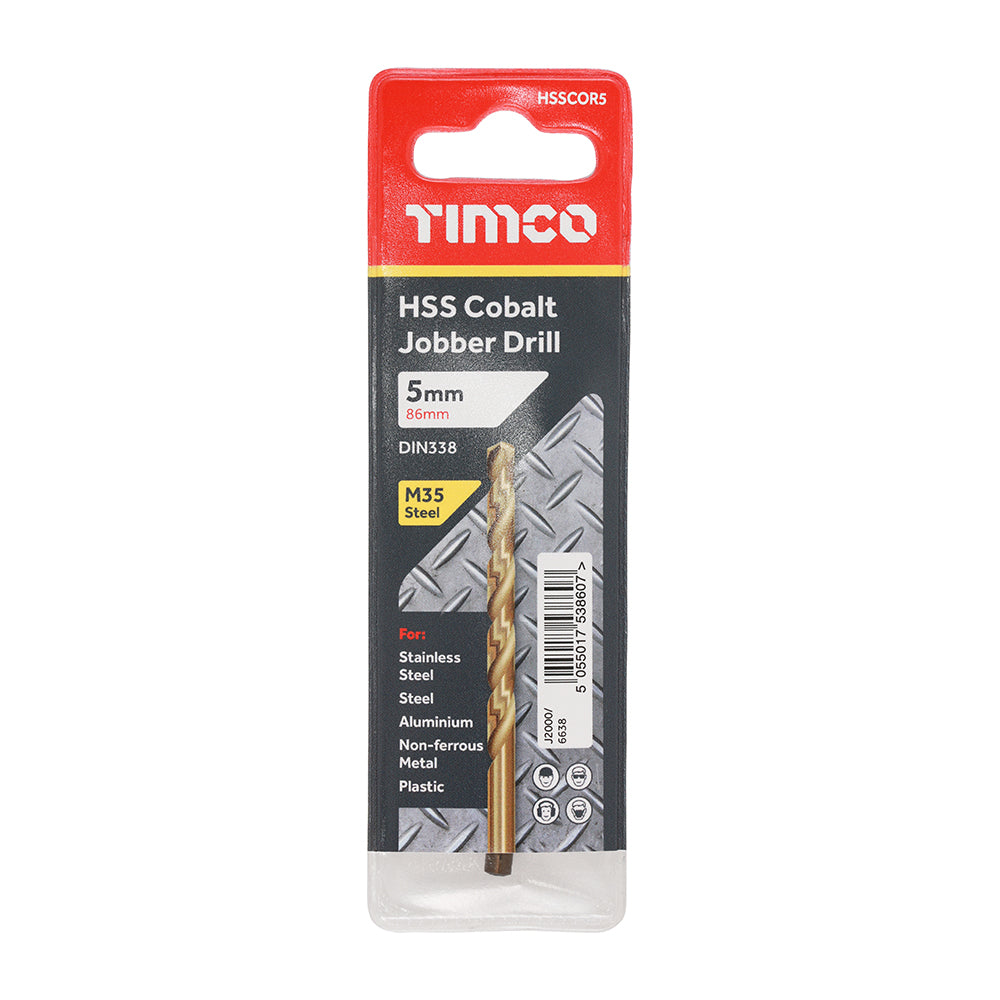 TIMCO Ground Jobber Drills - Cobalt M35 - 5.0mm - Image