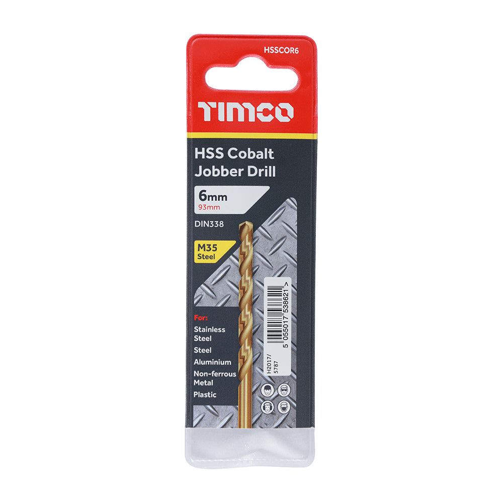 TIMCO Ground Jobber Drills - Cobalt M35 - 6.0mm - Image