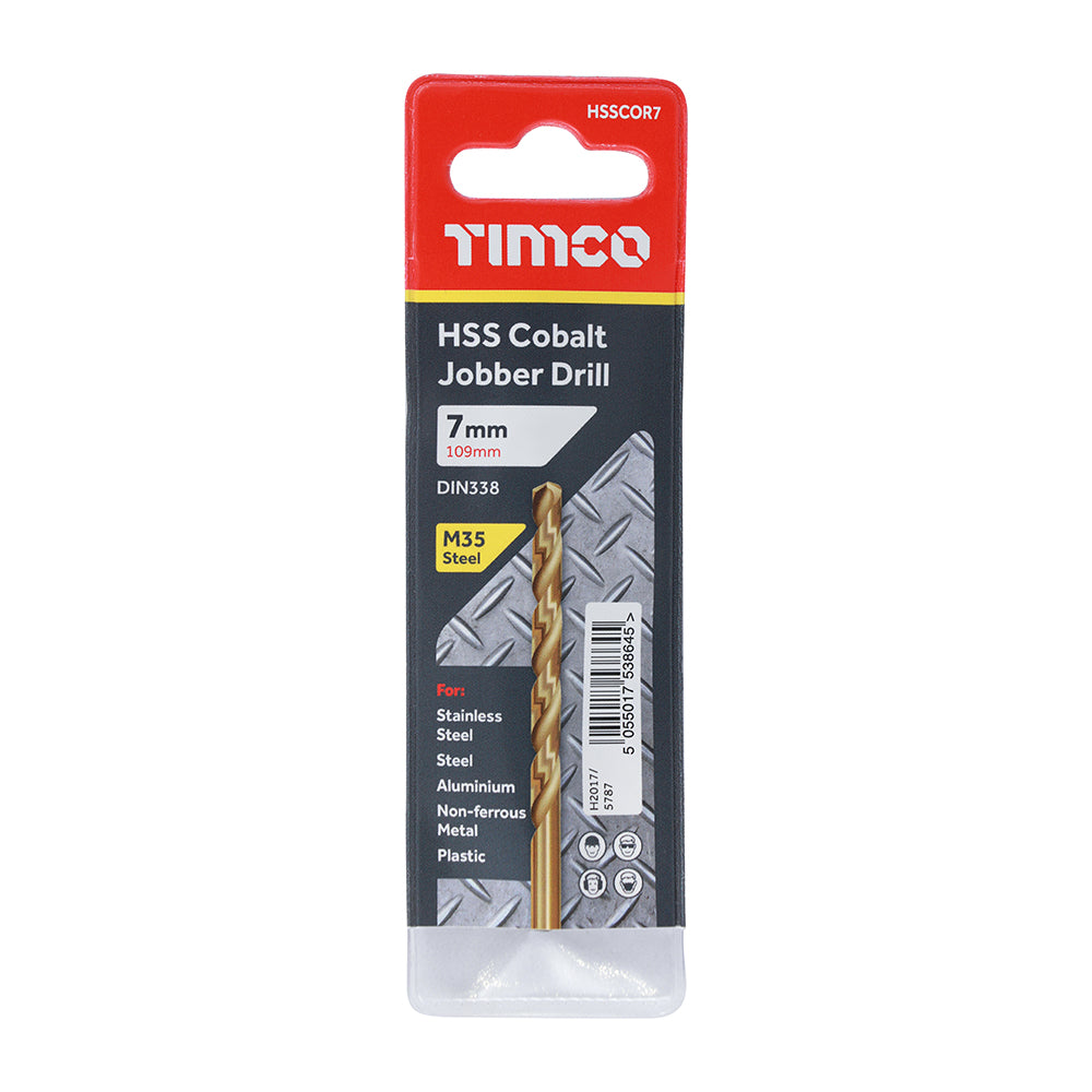 TIMCO Ground Jobber Drills - Cobalt M35 - 7.0mm - Image