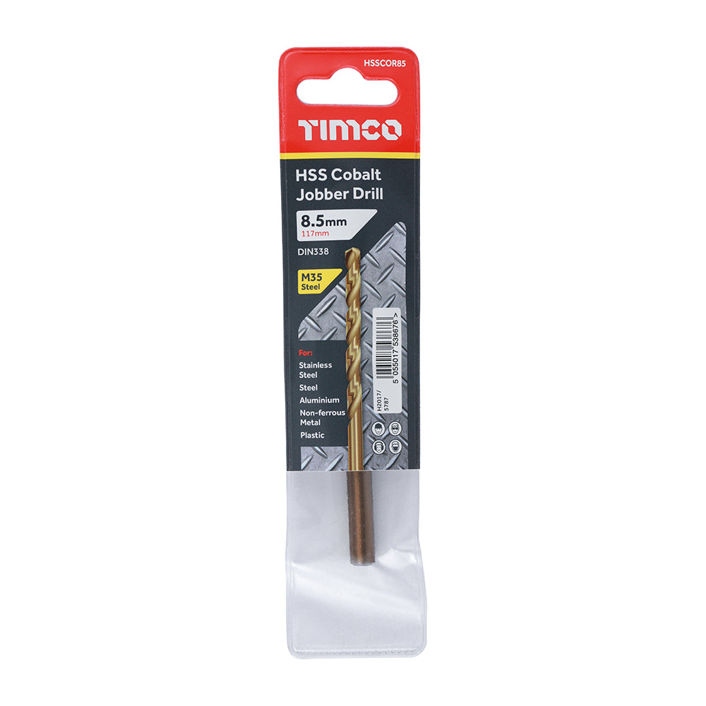 TIMCO Ground Jobber Drills - Cobalt M35 - 8.5mm - Image