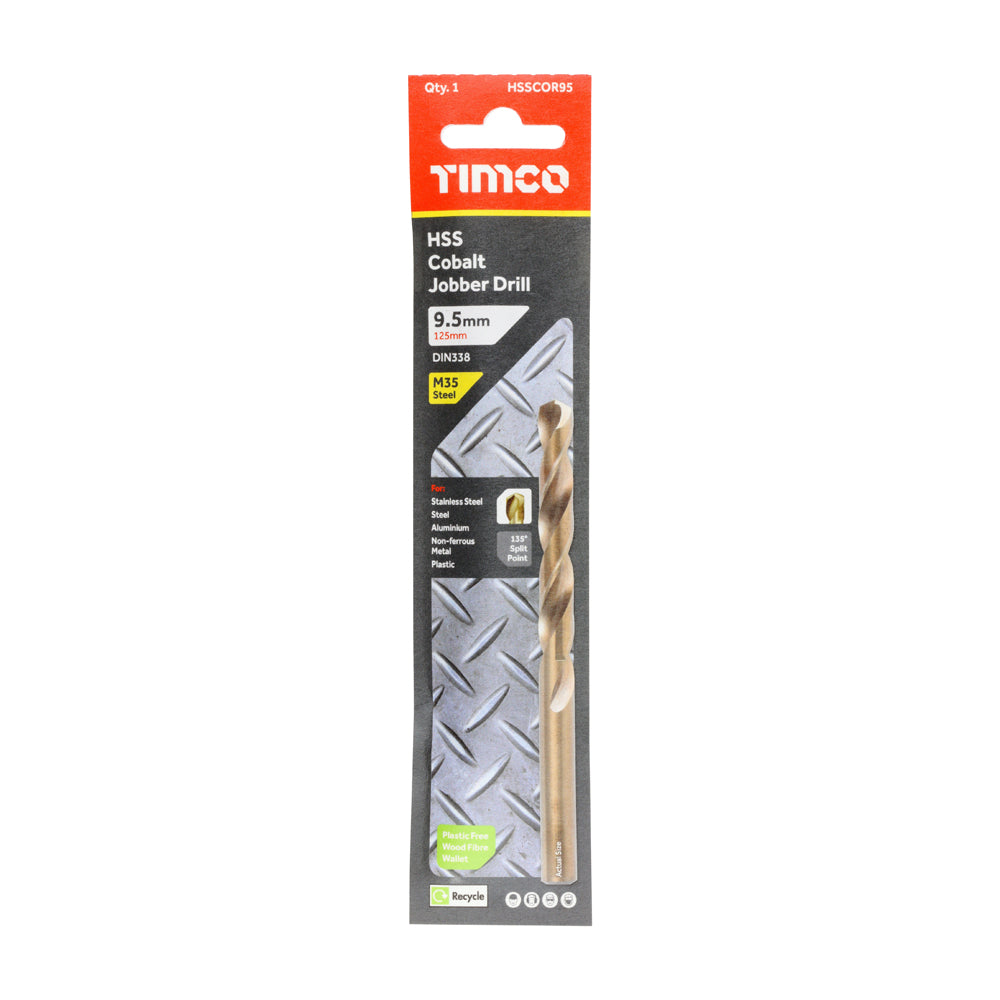 TIMCO Ground Jobber Drills - Cobalt M35 - 9.5mm - Image