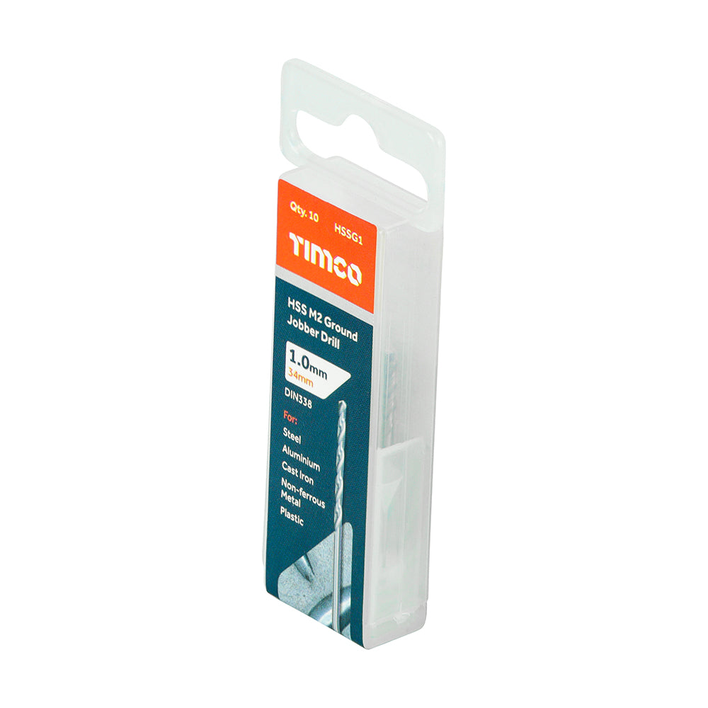 TIMCO Ground Jobber Drills HSS M2 - 1.0mm - Image
