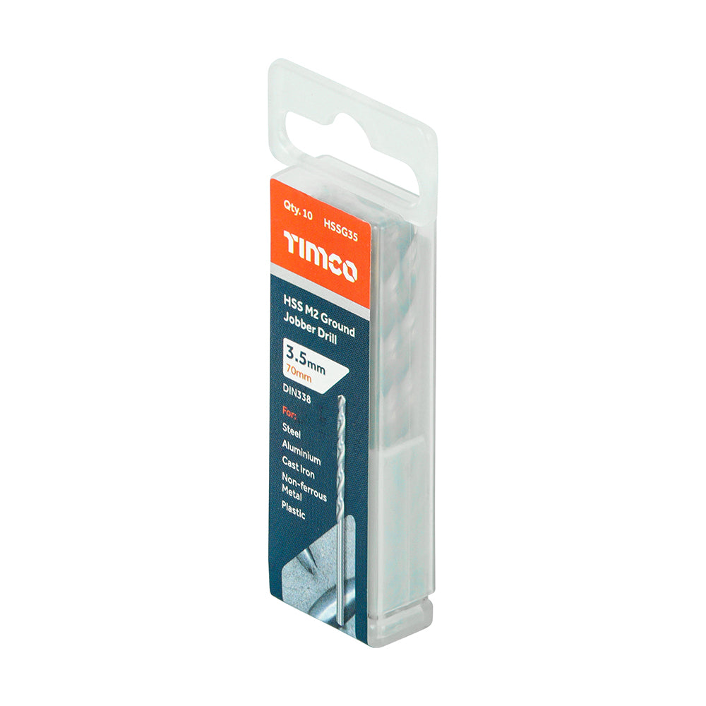 TIMCO Ground Jobber Drills HSS M2 - 3.5mm - Image