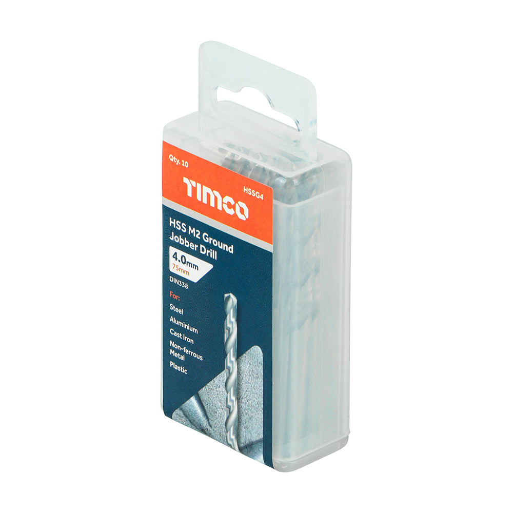 TIMCO Ground Jobber Drills HSS M2 - 4.0mm - Image