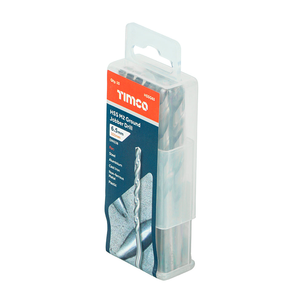 TIMCO Ground Jobber Drills HSS M2 - 6.5mm - Image