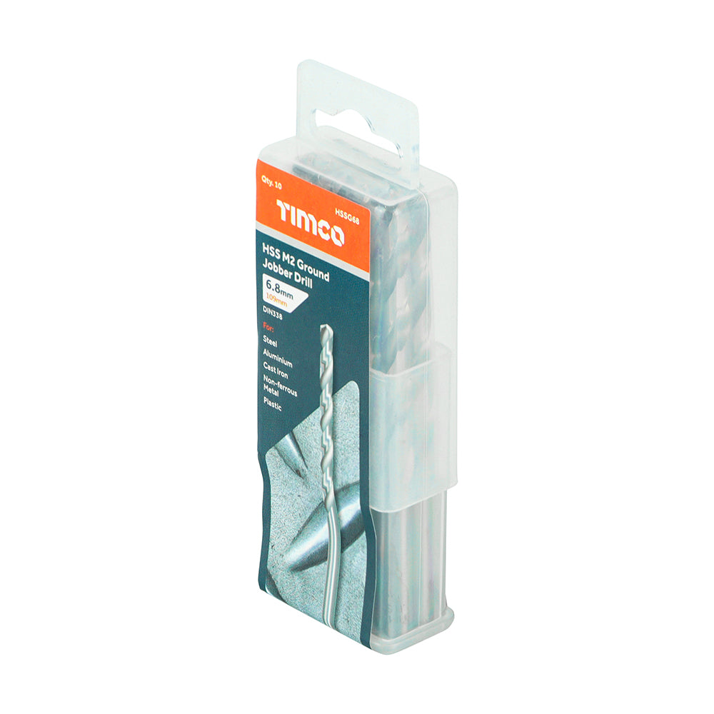 TIMCO Ground Jobber Drills HSS M2 - 6.8mm - Image