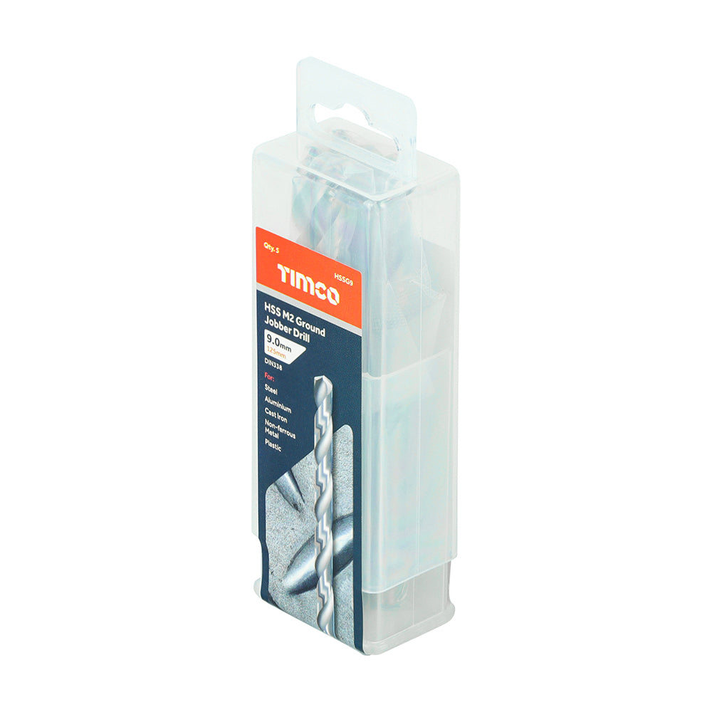 TIMCO Ground Jobber Drills HSS M2 - 9.0mm - Image