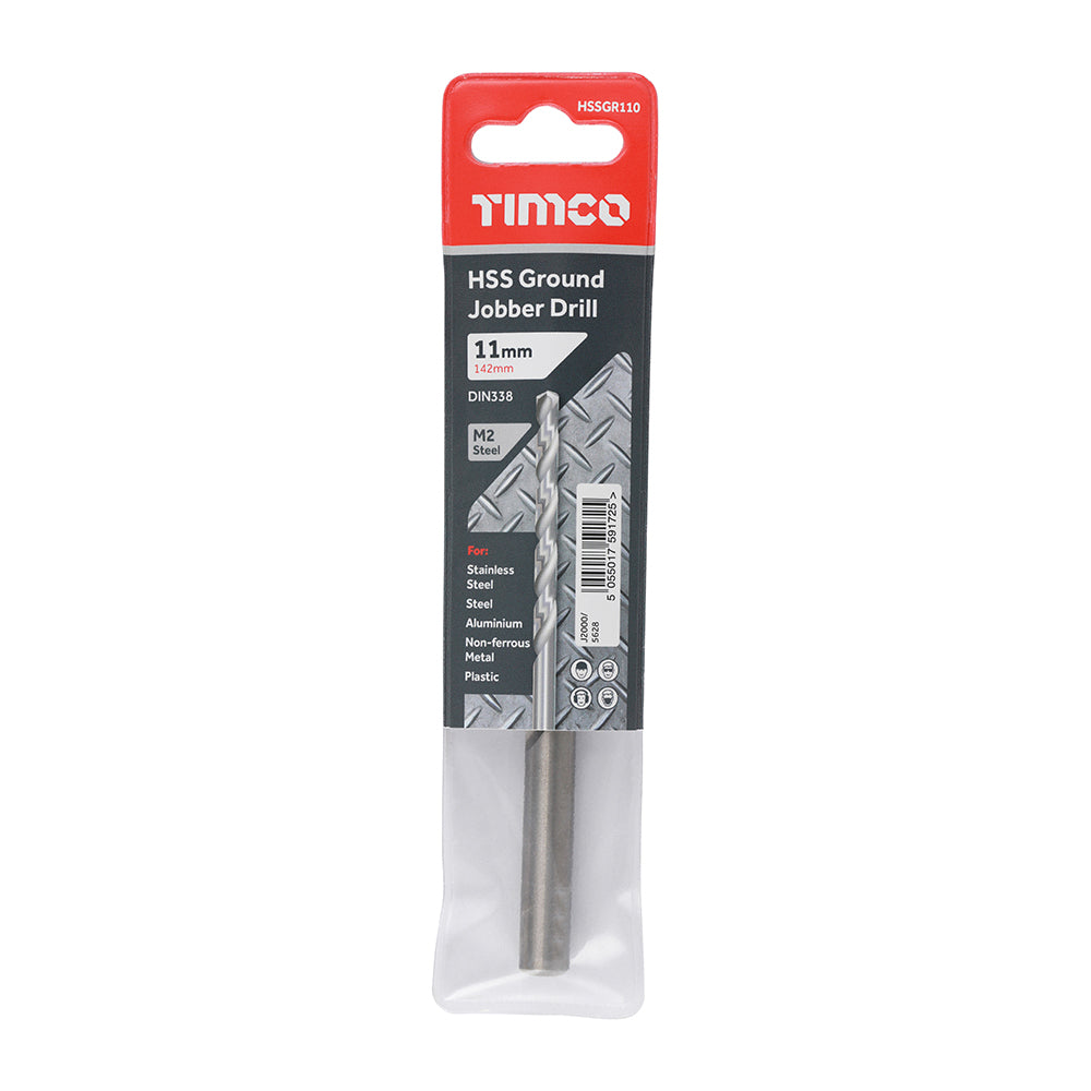 TIMCO Ground Jobber Drills HSS M2 - 11.0mm - Image