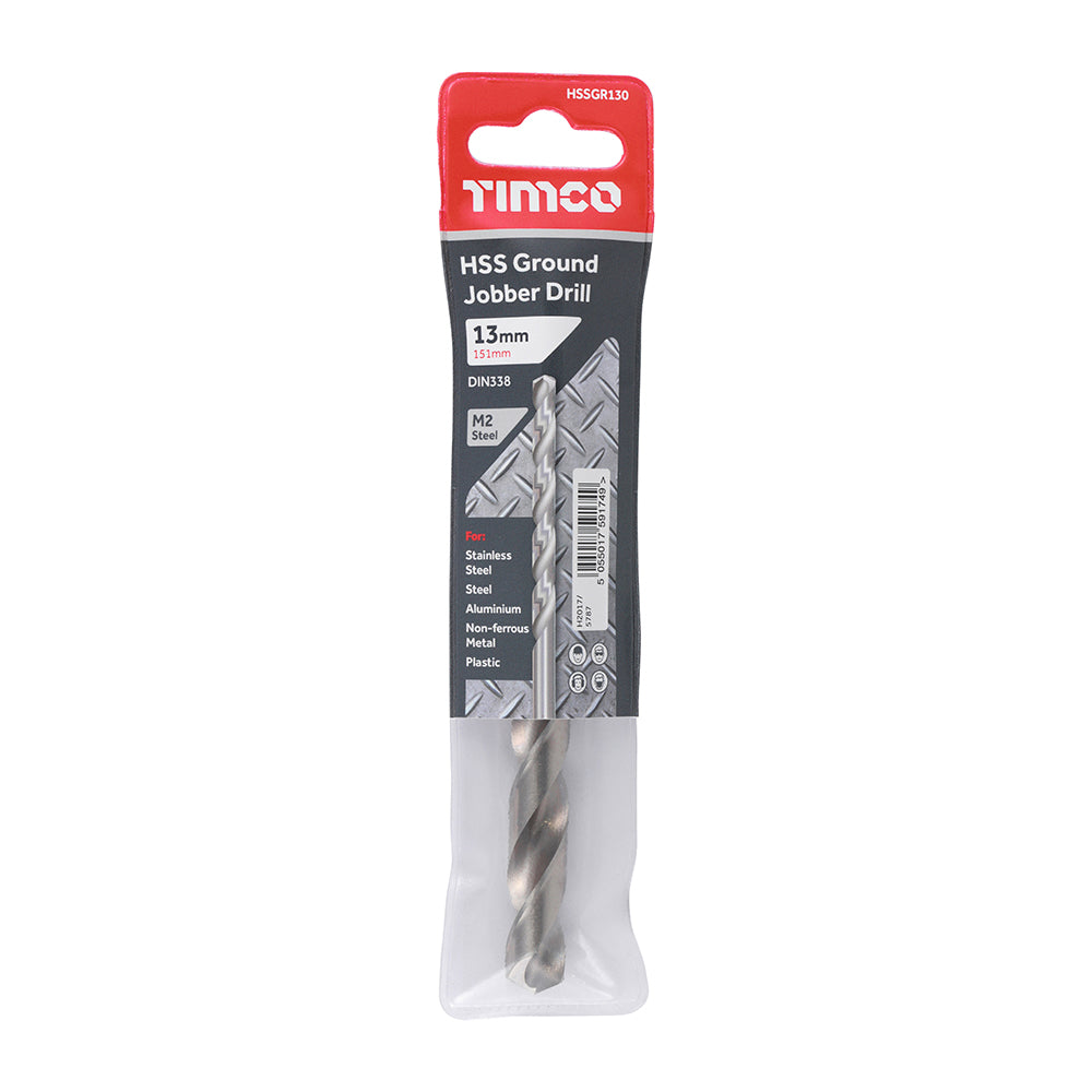 TIMCO Ground Jobber Drills HSS M2 - 13.0mm - Image