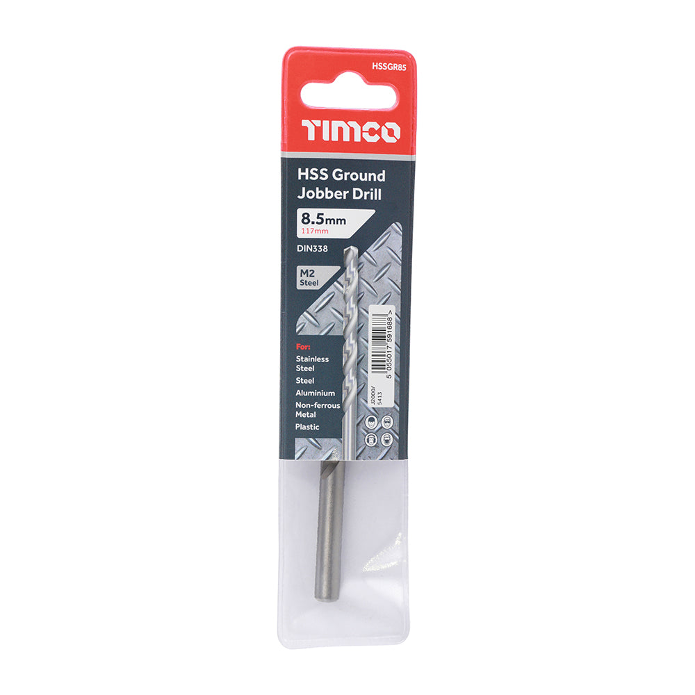 TIMCO Ground Jobber Drills HSS M2 - 8.5mm - Image