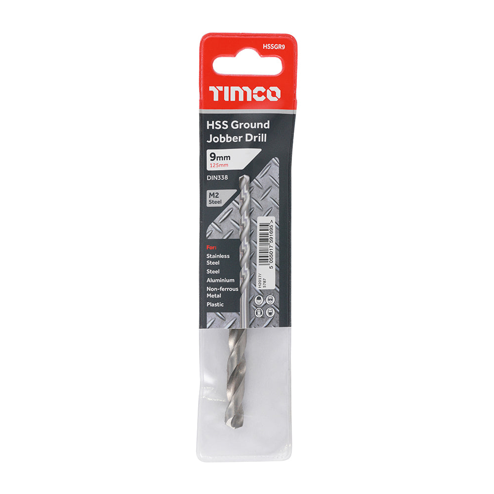TIMCO Ground Jobber Drills HSS M2 - 9.0mm - Image
