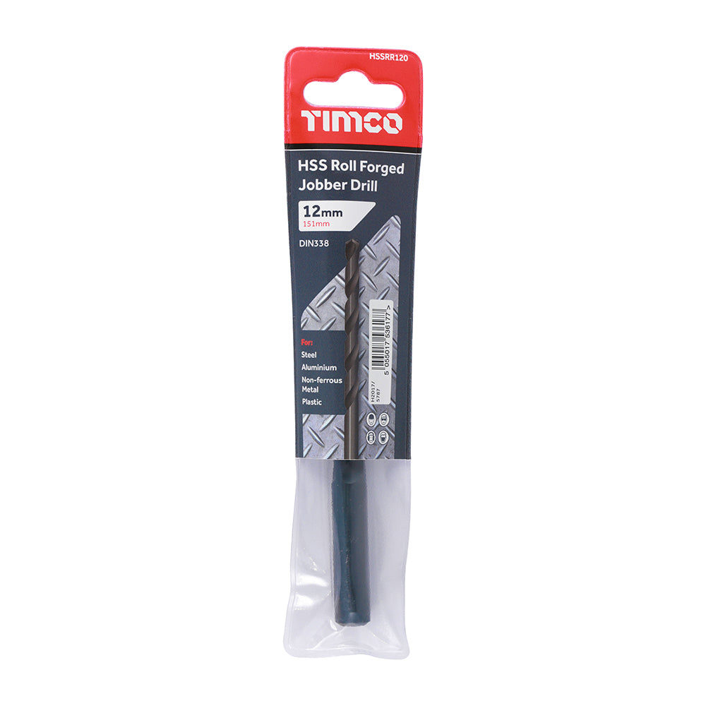 TIMCO Roll Forged Jobber Drills HSS - 12.0mm - Image
