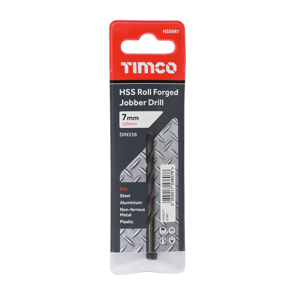 TIMCO Roll Forged Jobber Drills HSS - 7.0mm - Image