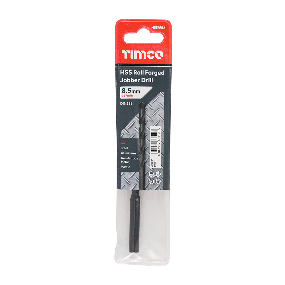 TIMCO Roll Forged Jobber Drills HSS - 8.5mm - Image