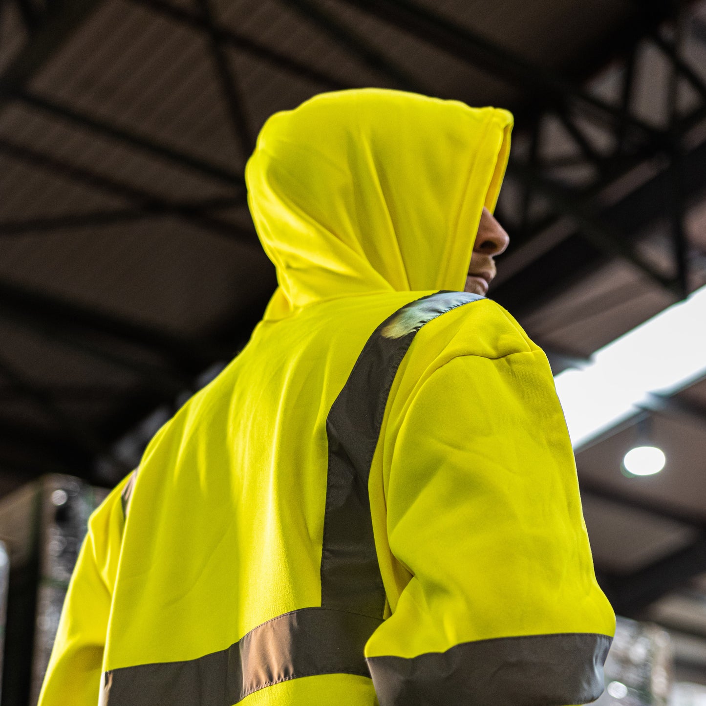 TIMCO Hi-Visibility Sweatshirt with Hood Yellow - Small - Image