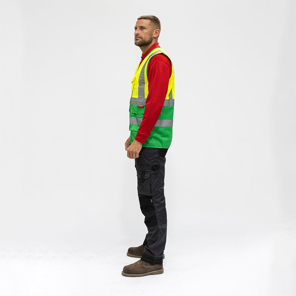 TIMCO Hi-Visibility Executive Vest Yellow & Green - Large