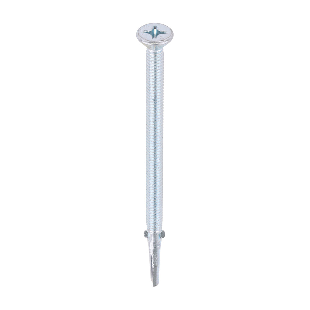 TIMCO Self-Drilling Wing-Tip Steel to Timber Heavy Section Silver Screws - 5.5 x 100 - Image