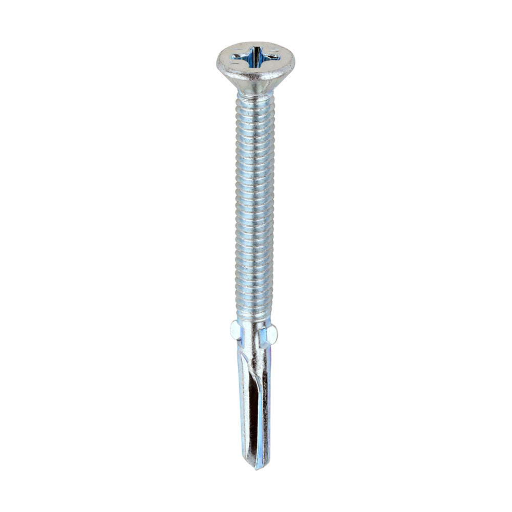 TIMCO Self-Drilling Wing-Tip Steel to Timber Heavy Section Silver Screws - 5.5 x 65 - Image