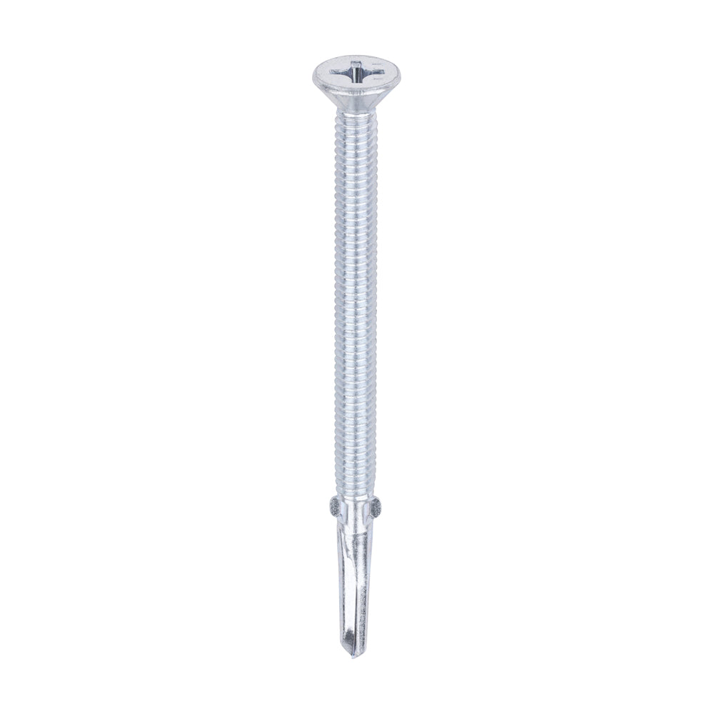 TIMCO Self-Drilling Wing-Tip Steel to Timber Heavy Section Silver Screws - 5.5 x 85 - Image