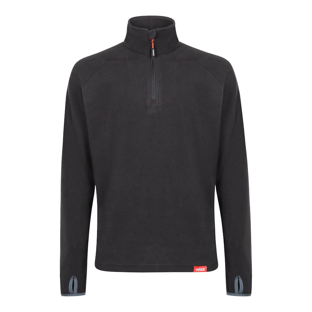 TIMCO Half Zip Overhead Fleece -Black - X Large - Image