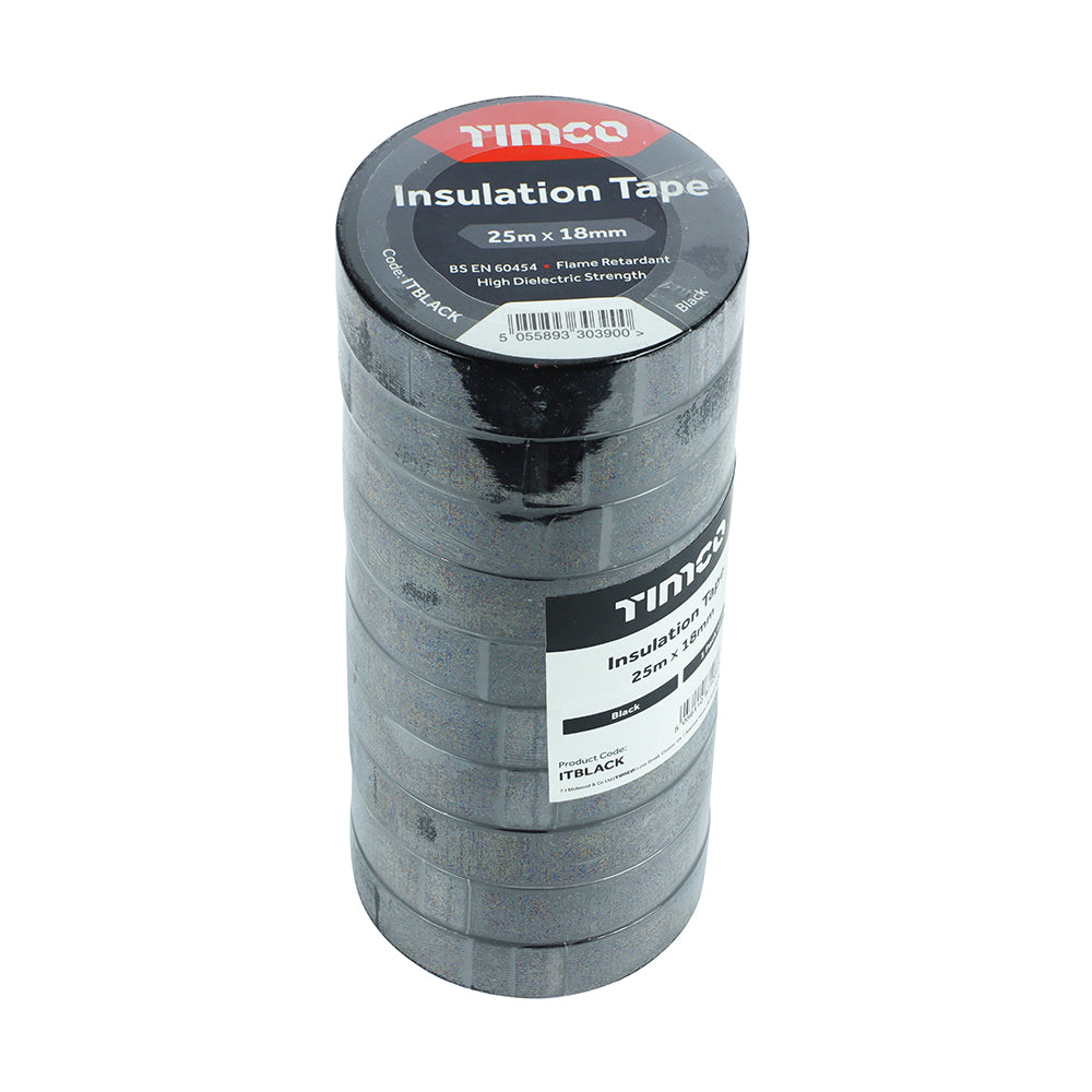 TIMCO PVC Insulation Tape Black - 25m x 18mm - Image