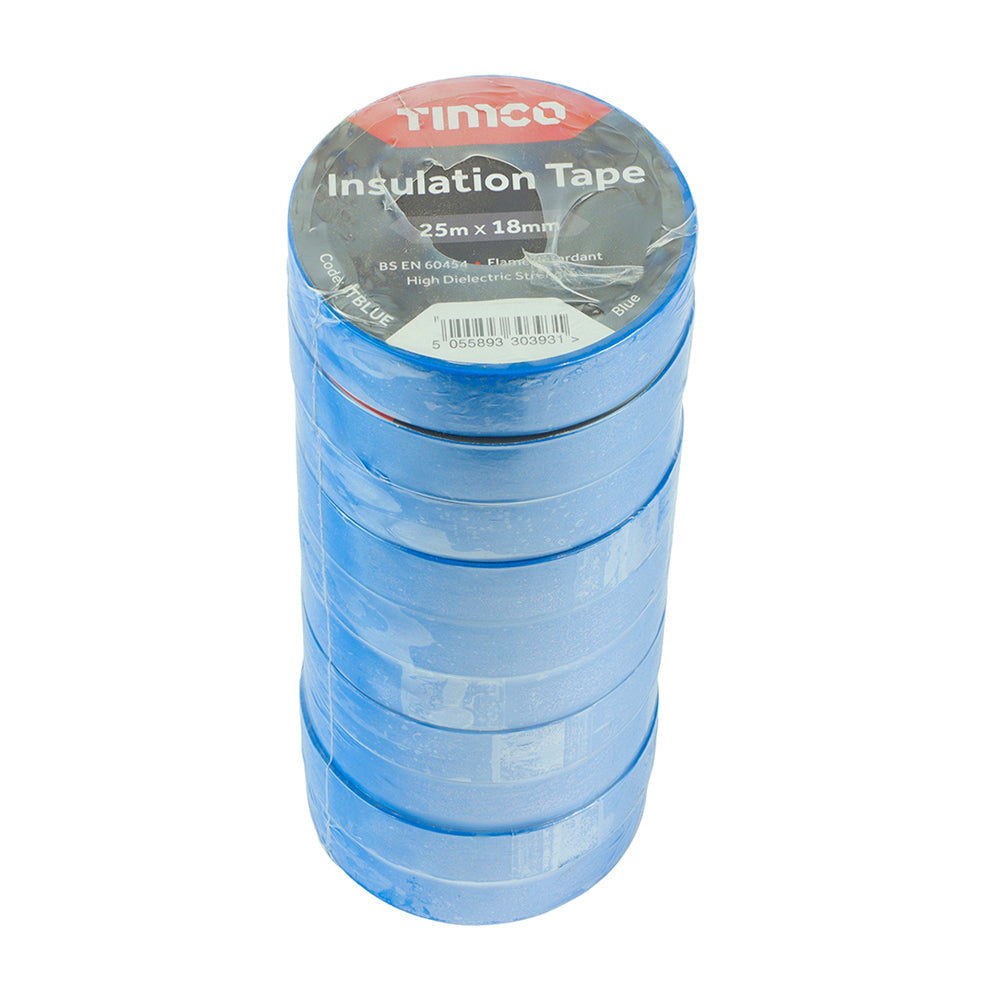 TIMCO PVC Insulation Tape Blue - 25m x 18mm - Image