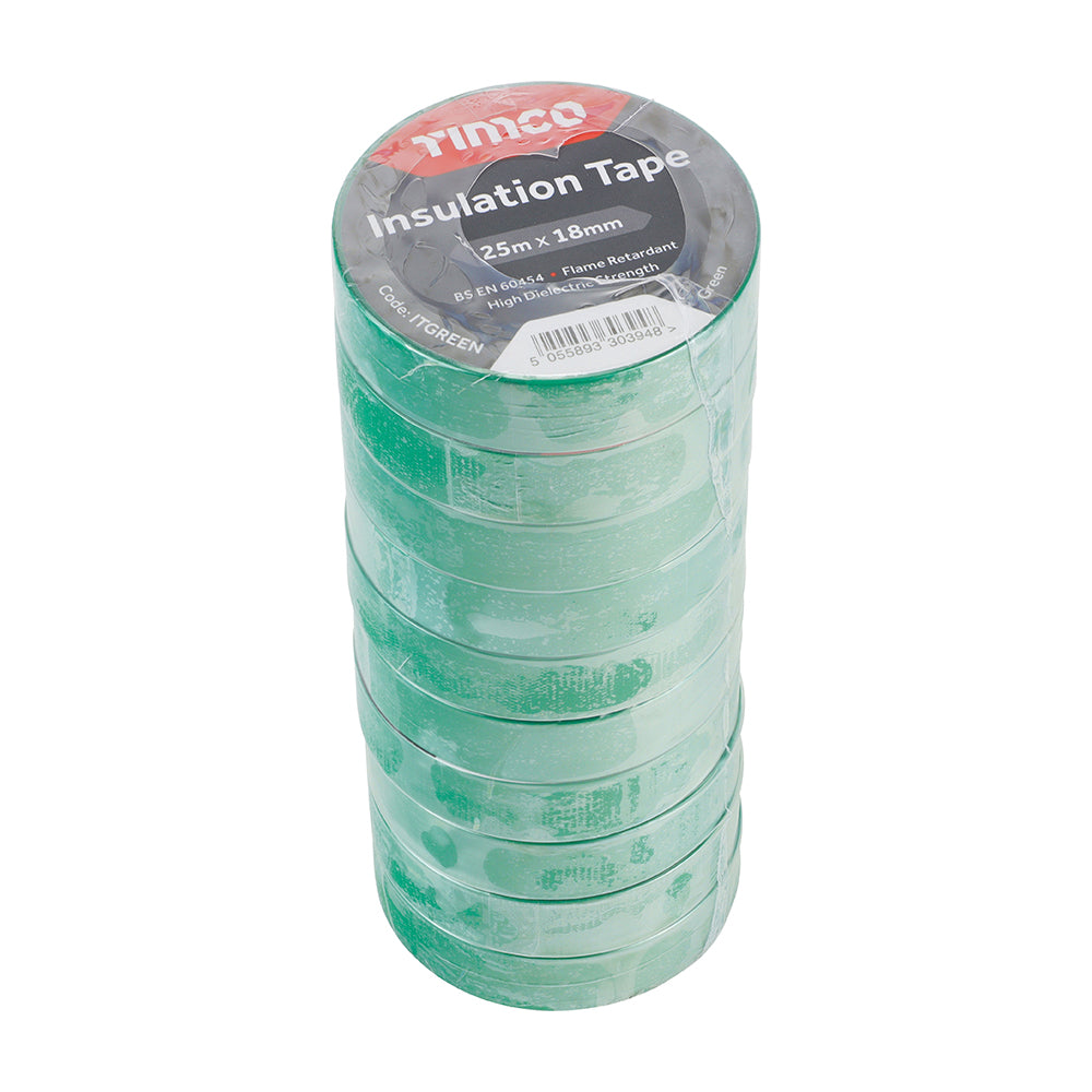 TIMCO PVC Insulation Tape Green - 25m x 18mm - Image