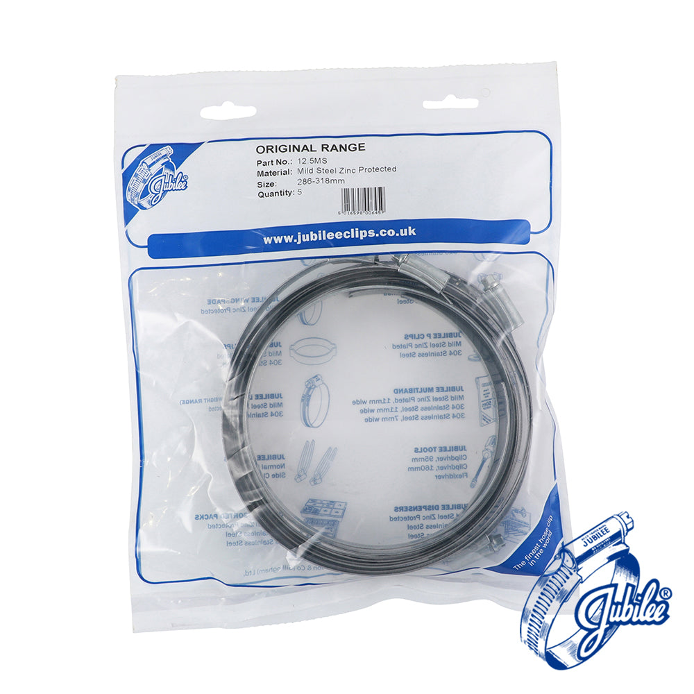 Jubilee Clip Mild Steel 286-318mm - Image