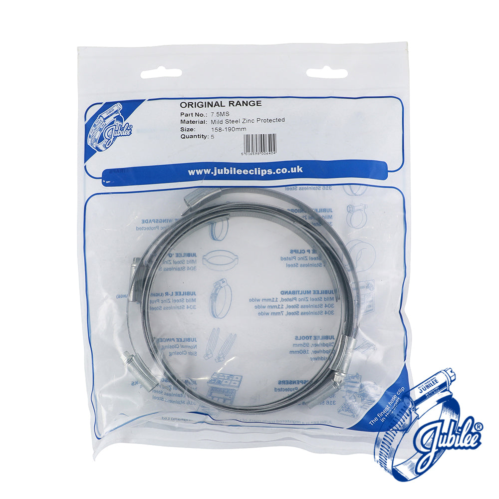 Jubilee Clip Mild Steel 158-190mm - Image