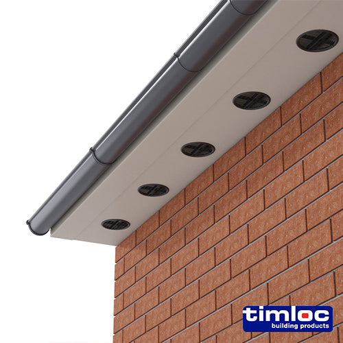 Timloc Push-in Soffit Vent White - 70mm - Image