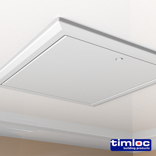 Timloc Loft Access Door Drop-in White - 562 x 665mm - Image