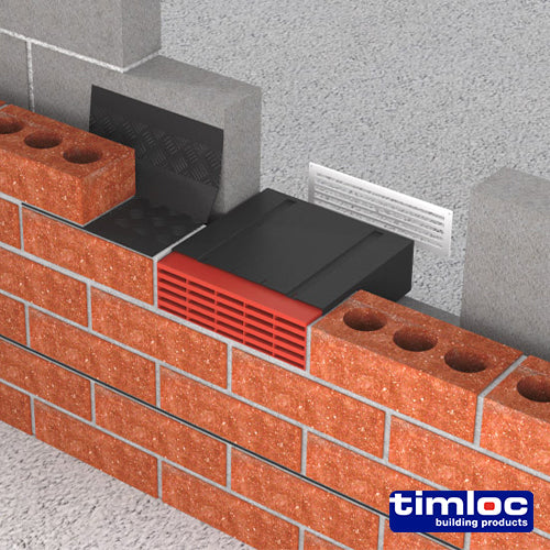 Timloc Airbrick Plastic White - 215 x 69 x 60mm - Image