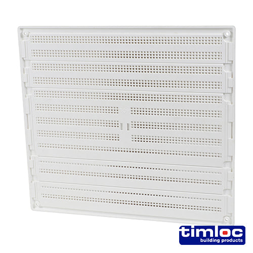Timloc Internal Plastic Hit and Miss Louvre Grille Vent White - 260 x 235mm - Image