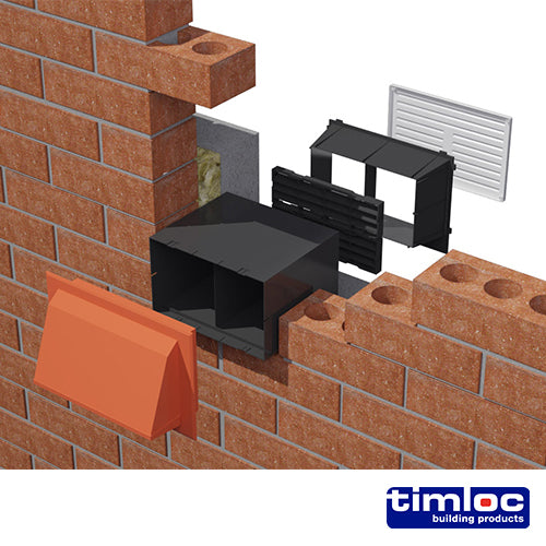 Timloc Through-Wall Cavity Sleeve Extension Black - + 90mm - Image