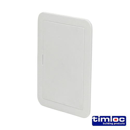 Timloc Access Panel Plastic Clip Fit White - 115 x 165mm - Image