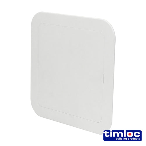 Timloc Access Panel Plastic Clip Fit White - 205 x 205mm - Image