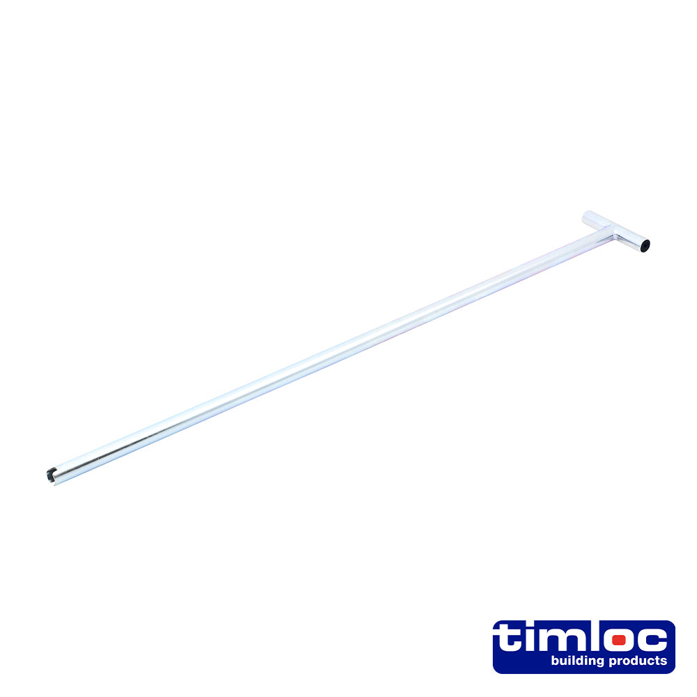 Timloc Slotted Loft Door Operating Metal Pole - 600mm - Image