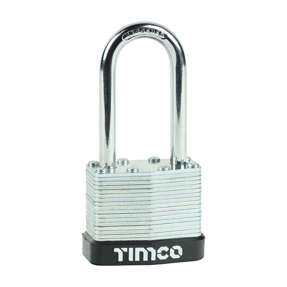 TIMCO Laminated Padlock - Long Shackle - 40mm - Image