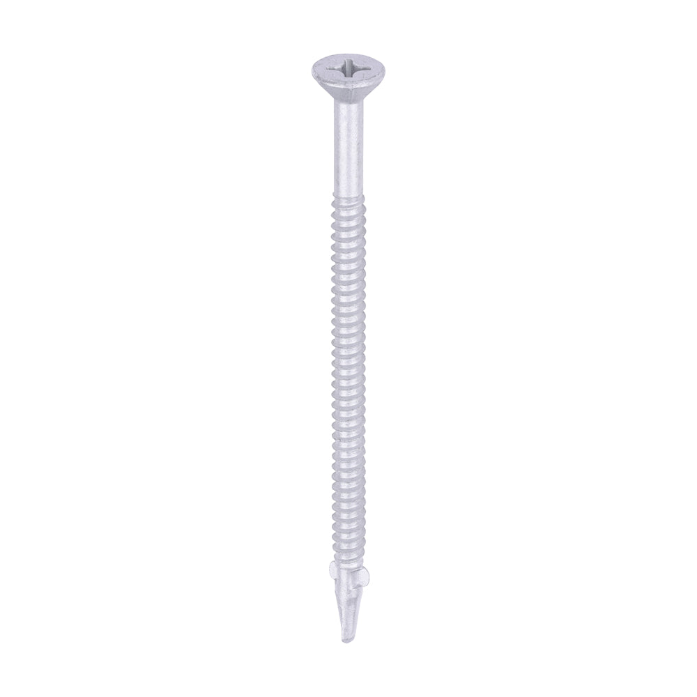 TIMCO Self-Drilling Wing-Tip Steel to Timber Light Section Exterior Silver Screws - 5.5 x 100 - Image