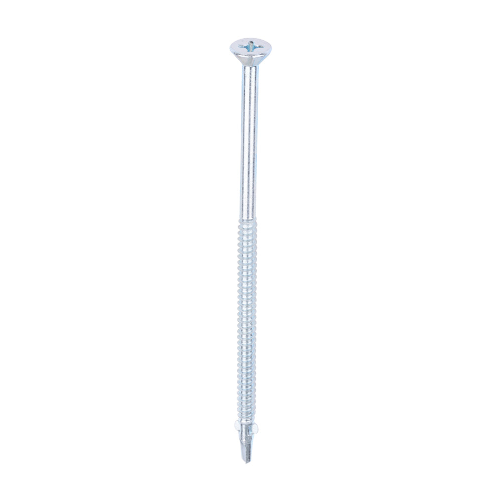 TIMCO Self-Drilling Wing-Tip Steel to Timber Light Section Silver Screws - 5.5 x 130 - Image