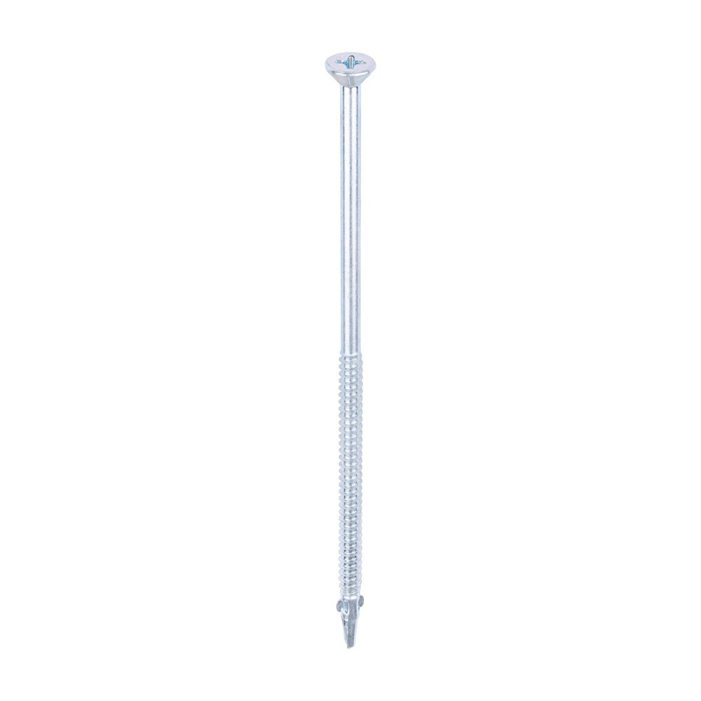 TIMCO Self-Drilling Wing-Tip Steel to Timber Light Section Silver Screws - 5.5 x 150 - Image