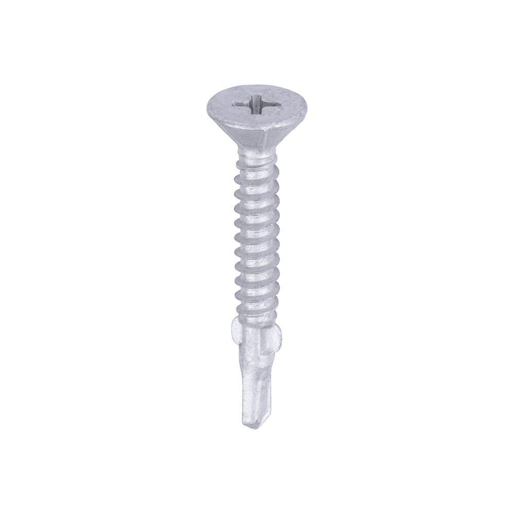 TIMCO Self-Drilling Wing-Tip Steel to Timber Light Section Exterior Silver Screws - 4.8 x 38 - Image