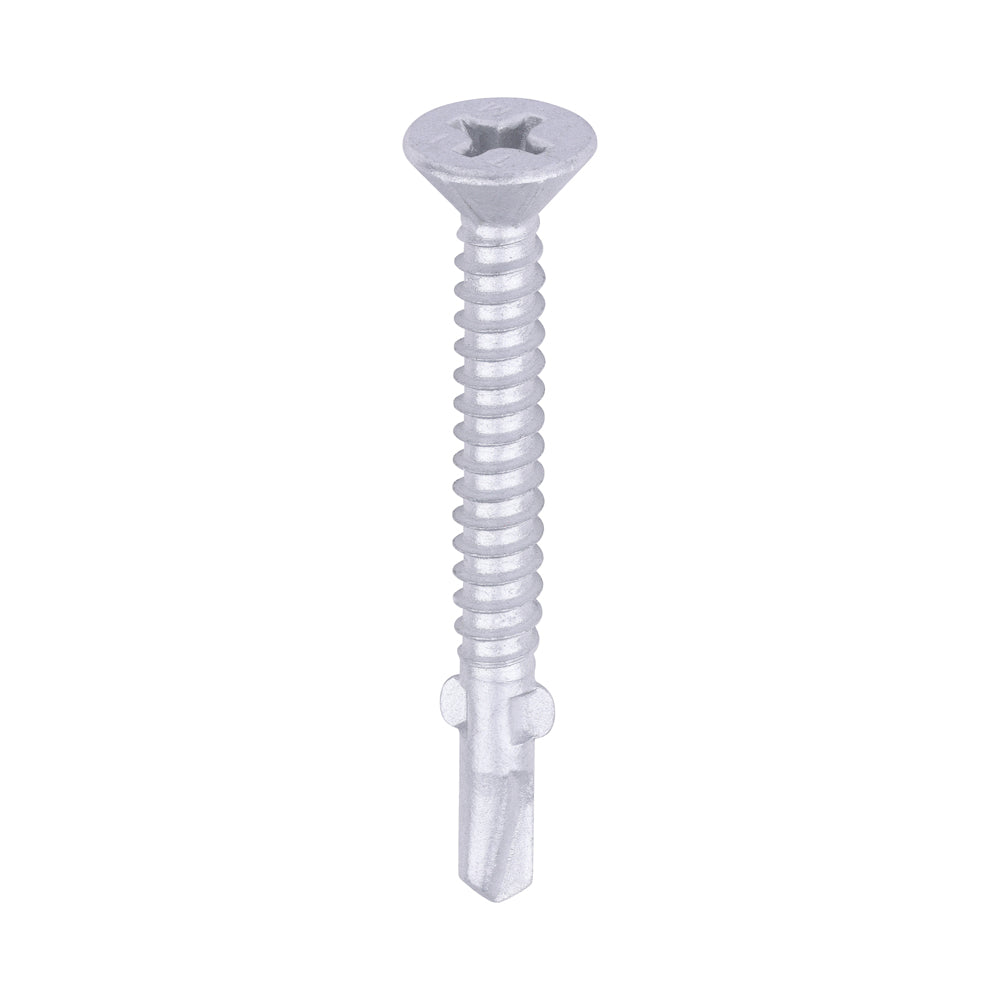 TIMCO Self-Drilling Wing-Tip Steel to Timber Light Section Exterior Silver Screws - 5.5 x 50 - Image