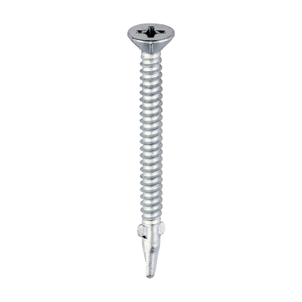 TIMCO Self-Drilling Wing-Tip Steel to Timber Light Section Exterior Silver Screws - 5.5 x 65 - Image