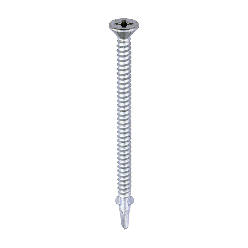 TIMCO Self-Drilling Wing-Tip Steel to Timber Light Section Exterior Silver Screws - 5.5 x 85 - Image